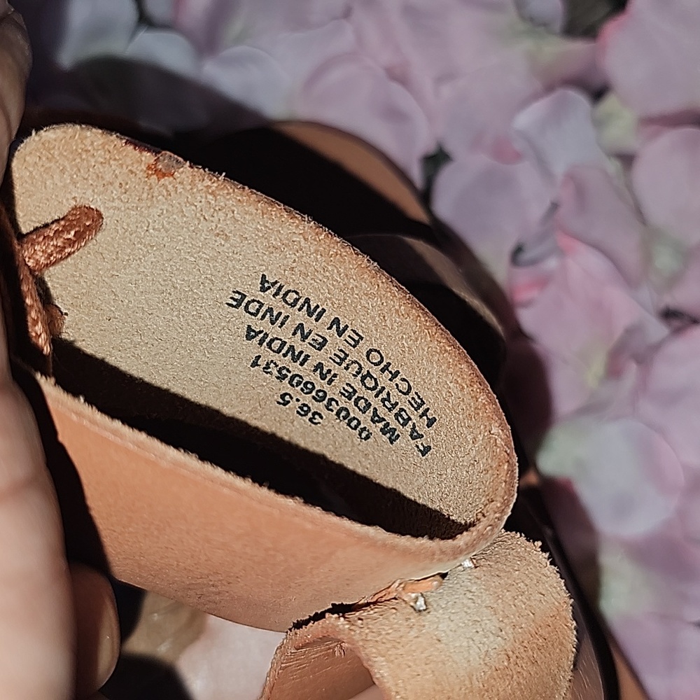 Free People Vacation Day Leather Wrap Lace-Up Ankle Gladiator Sandals - Picture 8 of 14